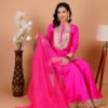 Bright Pink Embellished Sharara Set - Image 5